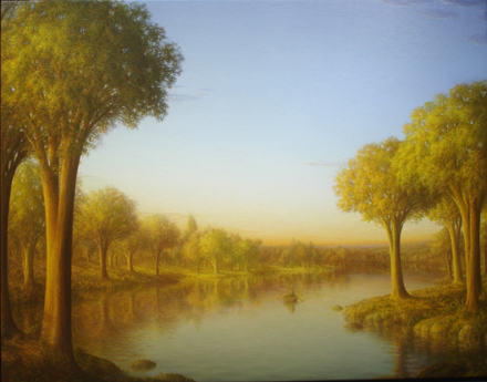 Photo of Mike's painting, The Rower.